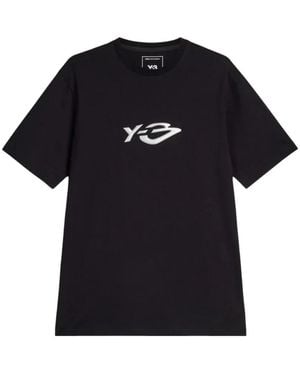Y-3 Logo-Print T-Shirt - Black