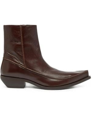 DIESEL D-Frido-30-Tr Pointed-Toe Boots - White