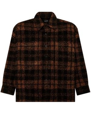 NAHMIAS Plaid shirt jacket - Schwarz