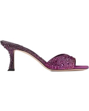 Jimmy Choo Skye 70 Heeled Mules - Purple