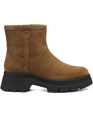 Geox Lug-Sole Ankle Boots - Brown