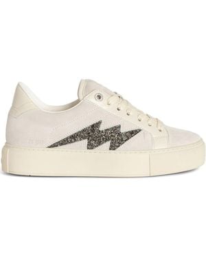 Zadig & Voltaire Zv1747 La Flash Low-Top Platform Trainers - Natural