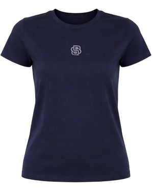 BOSS Logo-Detail T-Shirt - Blue