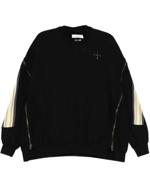 Facetasm Sweat À Détails De Superpositions Zippé - Noir