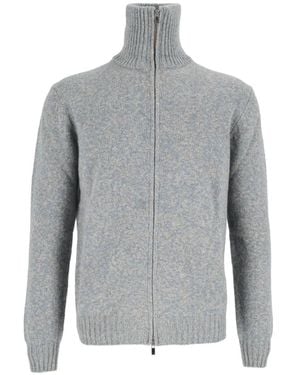 SETTEFILI CASHMERE Pullover Mit Reißverschluss - Grau