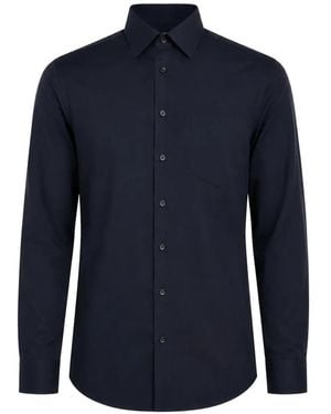 Costumein Eric Dallas Chest-Pocket Long-Sleeve Shirt - Blue