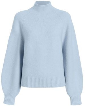 Proenza Schouler Adley High-Neck Jumper - Blue
