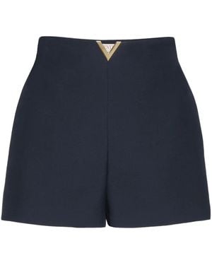 Valentino Garavani Crepe Couture テーラードショーツ - ブルー