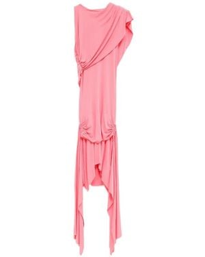 GIMAGUAS Annika Draped Midi Dress - Pink