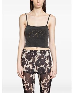 KNWLS Cally Embellished Top - Black