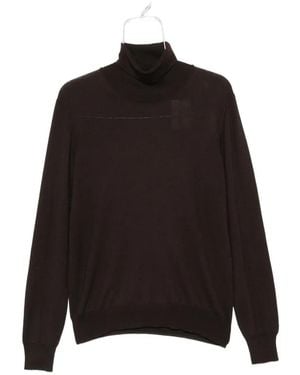 Gran Sasso Roll-Neck Knitted Jumper - Black