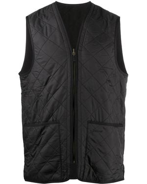 Barbour Quilted Zip-Up Gilet - Black
