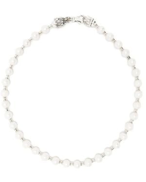 Emanuele Bicocchi Bead-Embellished Pearl Necklace - White