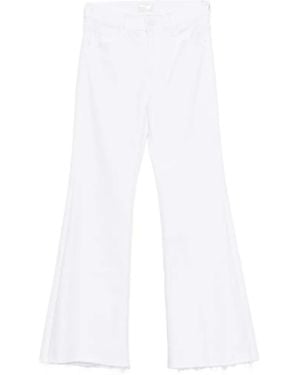 Mother Lil Doozy Fray Jeans - White