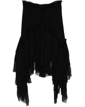Ann Demeulemeester Falda Bete - Negro