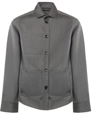 Giuliano Galiano Patch-Pocket Shirt - Grey