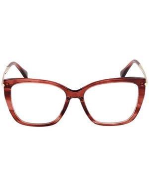 Max Mara Eyewear Lunettes De Vue À Monture Papillon - Rouge