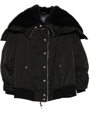 Ermanno Scervino Bomberjacke Mit Kapuze - Schwarz