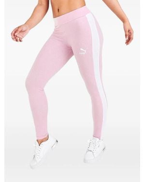 PUMA Side-Stripe Leggings - Pink