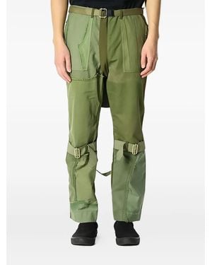 Children of the discordance Logo-print Cargo Trousers - グリーン