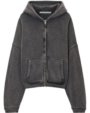 Alexander Wang Zip-Up Hoodie - Grey
