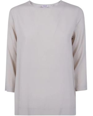 Rossopuro Three-Quarter Sleeve Top - Gray
