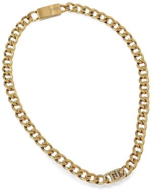 Liu Jo Collana A Maglia Barbazzale Leto Con Cristalli - Metallizzato
