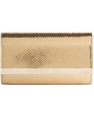 DSquared² Metallic Textured Wallet - Natural