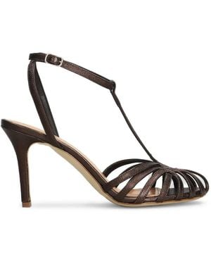 The Seller Stiletto-Heel Sandals - Brown
