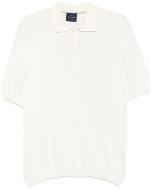 Paul & Shark Fine-Knit Polo Shirt - White