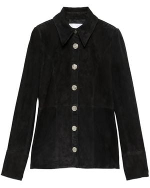 Galvan London Suede Jacket - Black