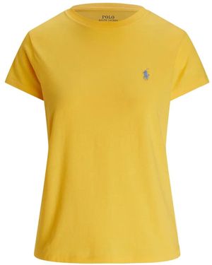 Polo Ralph Lauren T-Shirt À Logo Poitrine - Yellow