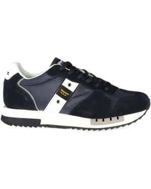 Blauer Queens Panelled Trainers - Black
