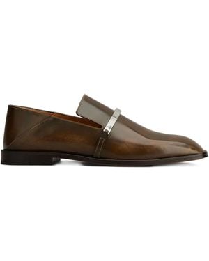 Tod's Bar-Detail Leather Loafers - Brown