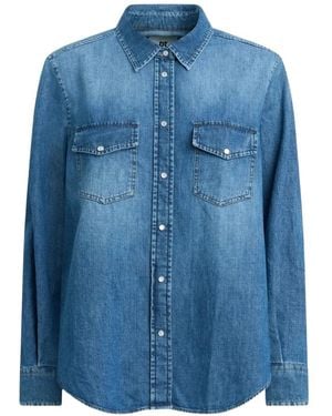 PT Torino Washed-Denim Shirt - Blue
