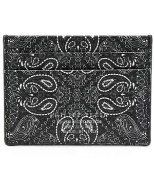 Philipp Plein Portacarte Con Stampa - Grigio