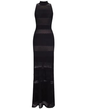 Gemy Maalouf Halter-Neck Maxi Dress - Black