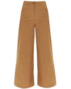 iBlues Button Palazzo Trousers - Natural