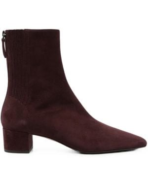 Aquazzura Saint Honoré Stiefeletten Aus Wildleder - Braun