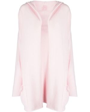 Teddy Cashmere Napoli Kaschmircardigan Mit Kapuze - Pink