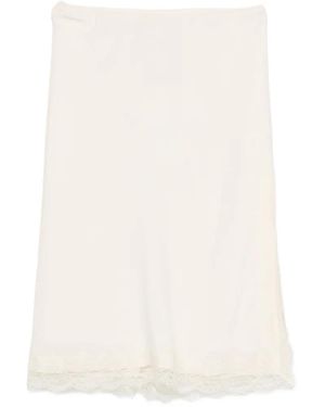 Rohe Midi Lace-Trim Skirt - White