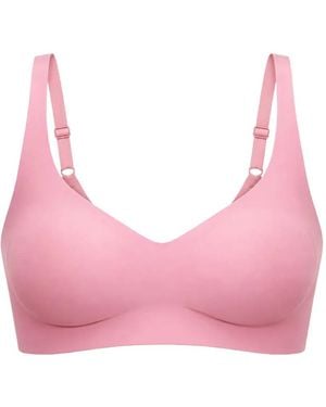 Chantelle Seamless V-Neck Bra - Pink