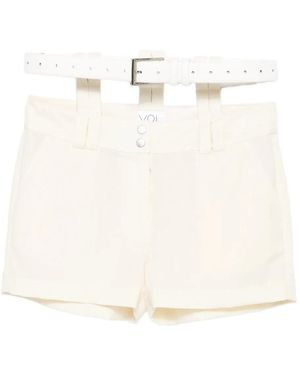 Vestiaire d'un Oiseau Libre Belt Shorts - Natural