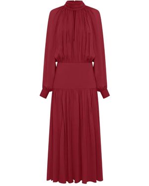 Nicholas Robe Aneta À Fronces - Rouge