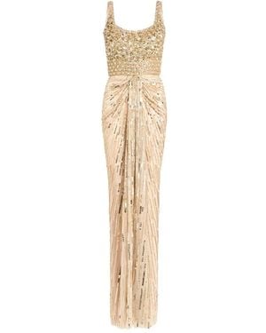 Jenny Packham Elixir Sequin-Embellished Maxi Dress - Metallic
