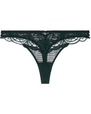 Aubade Vibes Tanga Mit Stickerei - Grün