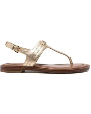 MICHAEL Michael Kors Mandy T-Strap Flat Sandals - White