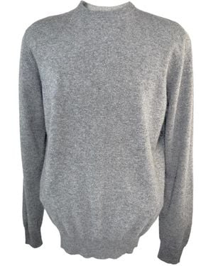 Massimo Alba Ribbed-Trim Cashmere Jumper - Grey