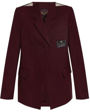 Victoria Beckham Blazer Met Enkele Rij Knopen - Paars
