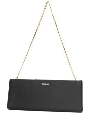 Lola Cruz Écla Chain Clutch Bag - White